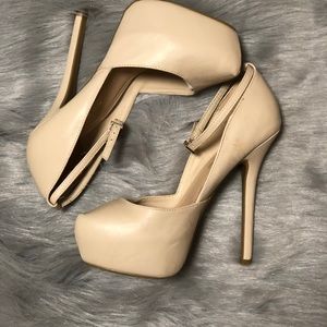 Wild Diva | Shoes | Womens Nude Platform Heels | Poshmark